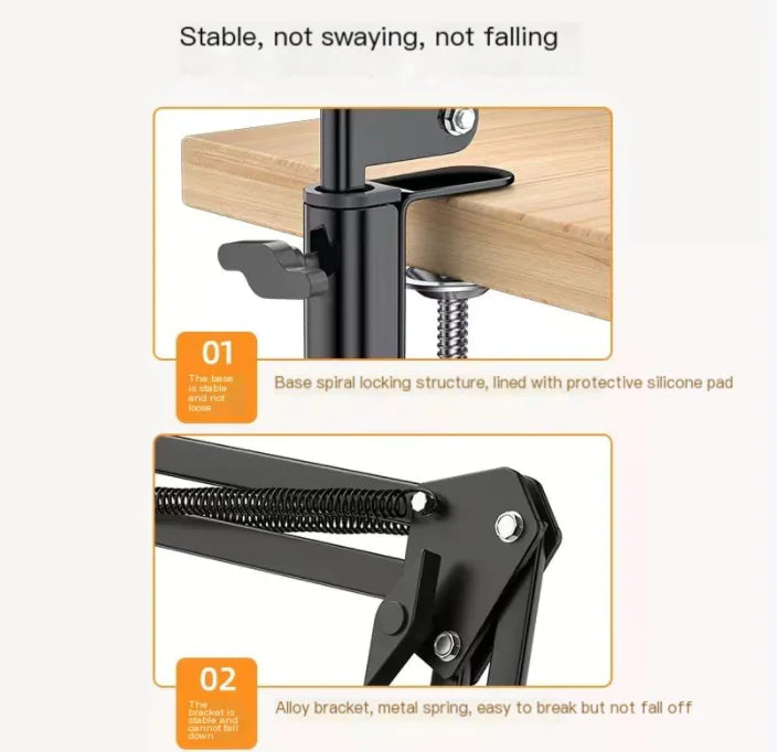 AURION FlexStand 360 Metal Phone for Streaming